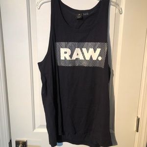 G-Star Raw Navy Tank Top Size XL